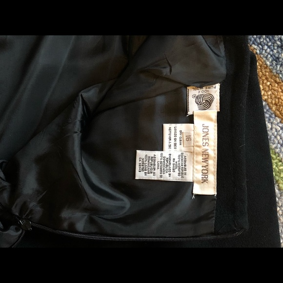Black Wool Skirt, Jones New York - Picture 3 of 5